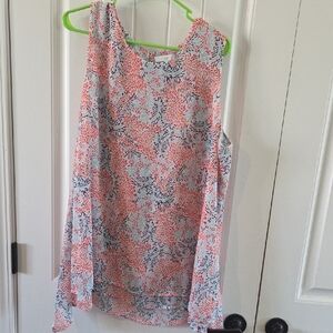 Fever Multicolor Leaf Pattern Top
